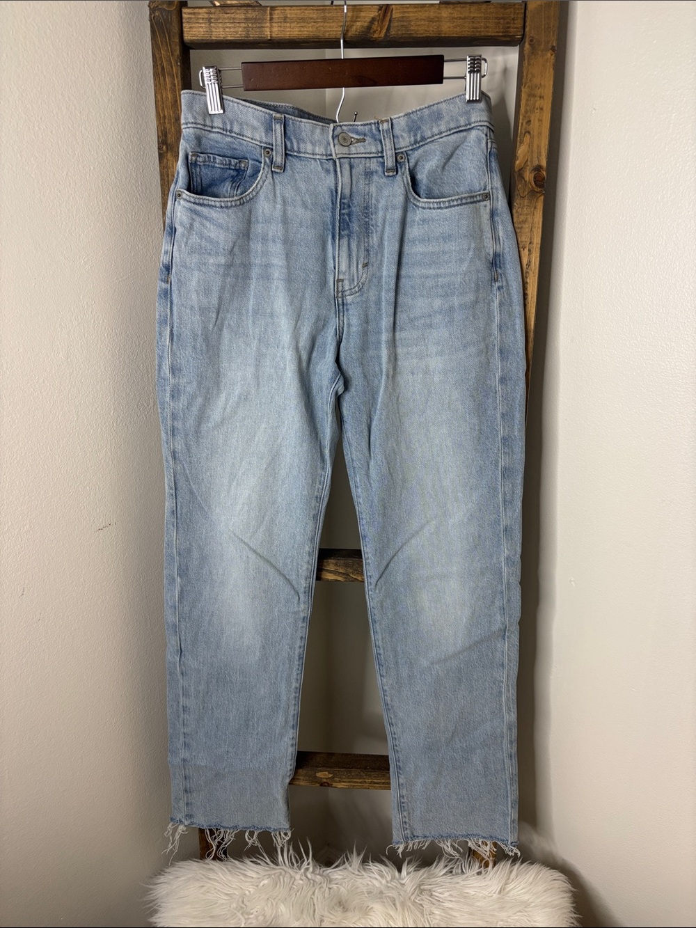 Lucky Brand Light Wash 90s Loose High Rise Crop Women’s Ankle Cropped Jeans Sz 4